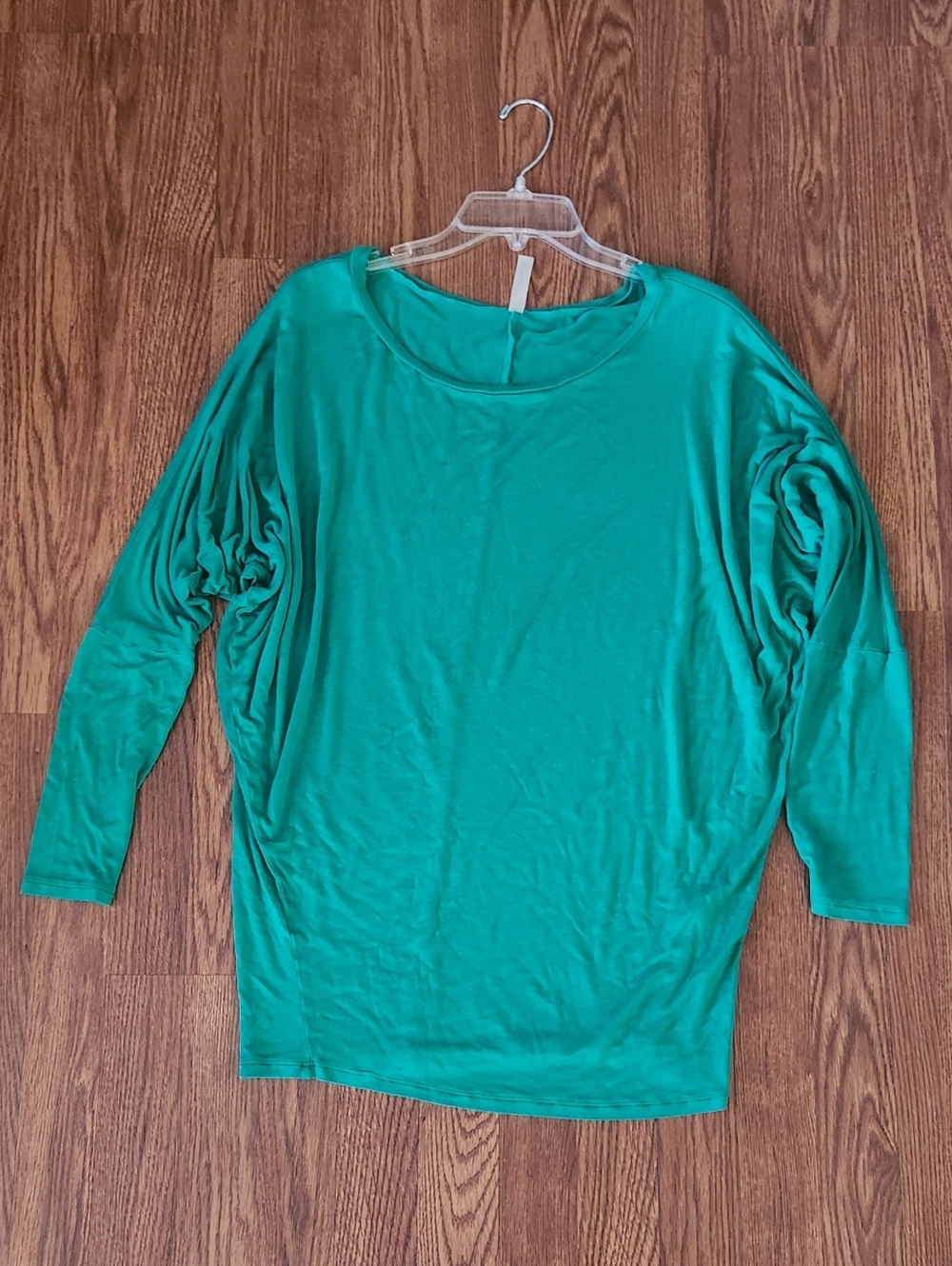 Women’s Emerald Green Long Sleeve Dolman Top
